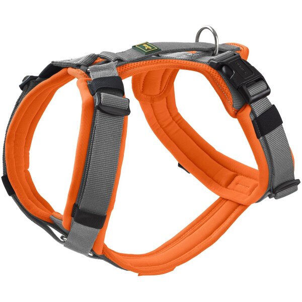 Hunter Geschirr Maldon Up orange/grau XS-S