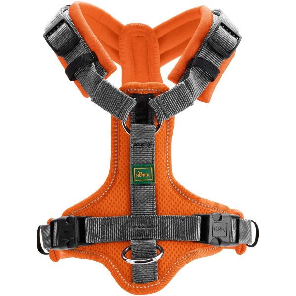 Hunter Geschirr Maldon Up orange/grau XS-S