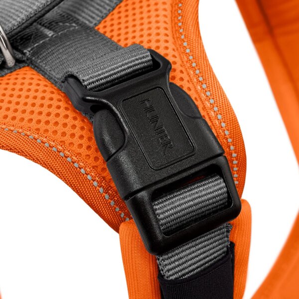 Hunter Geschirr Maldon Up orange/grau XS-S