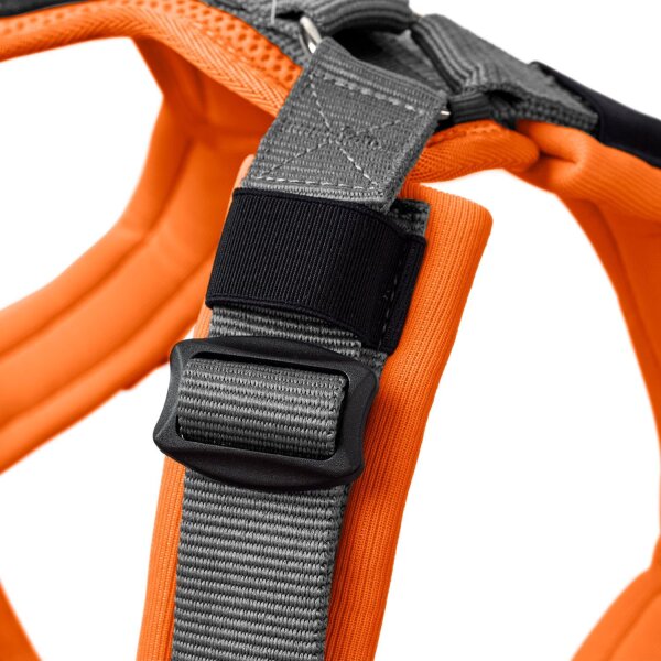 Hunter Geschirr Maldon Up orange/grau XS-S