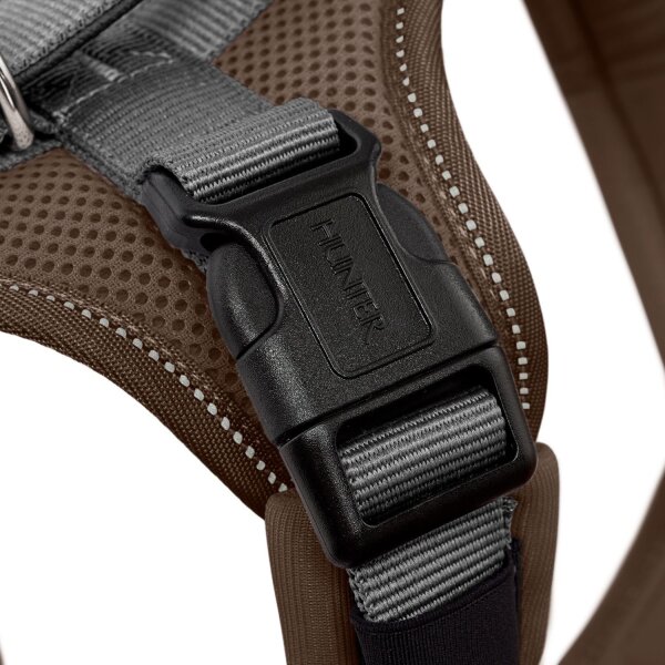 Hunter Geschirr Maldon Up braun/grau M-L
