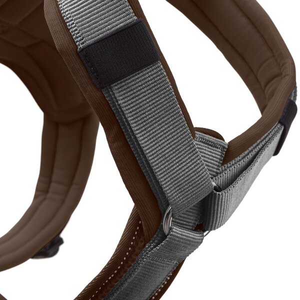 Hunter Geschirr Maldon Up braun/grau M-L