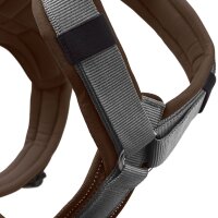 Hunter Geschirr Maldon Up braun/grau M-L