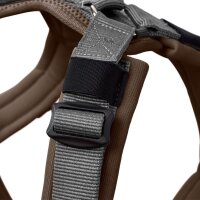 Hunter Geschirr Maldon Up braun/grau M-L