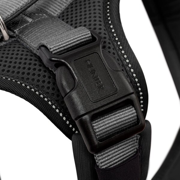 Hunter Geschirr Maldon Up schwarz/grau XS