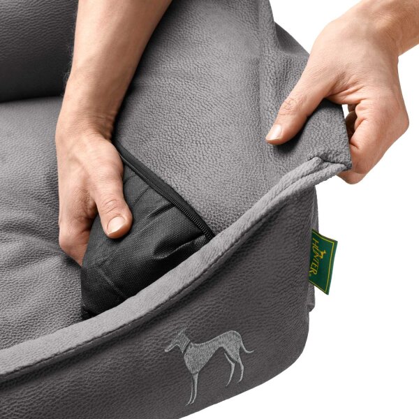 Hunter Orthopädisches Hundesofa Merida anthrazit 90 x 70 cm