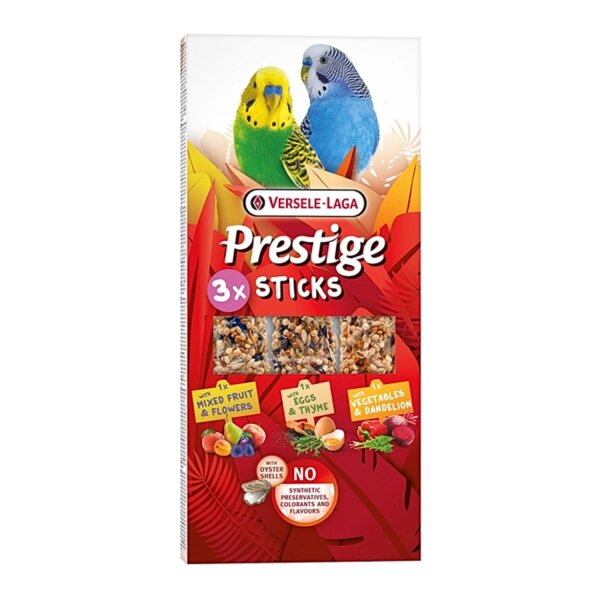 Versele-Laga Prestige Sticks Kleinsittiche Triple Variety Pack