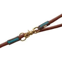 Hunter Verstellbare Führleine Malia 10/200 schokobraun/dunkelbraun