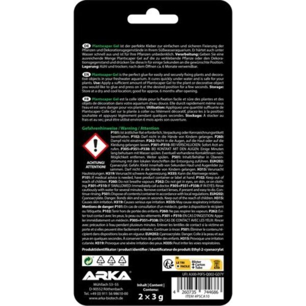 ARKA Plantscaper Gel - Sekundenkleber 2x3 g