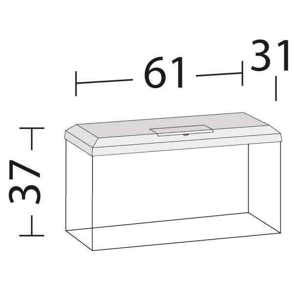 AquaPet AquaSet 60 x 30 x 30 cm weiß