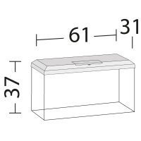 AquaPet AquaSet 60 x 30 x 30 cm weiß