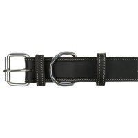TRIXIE Rustic Fettleder-Halsband „Heartbeat“ schwarz L
