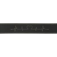 TRIXIE Rustic Fettleder-Halsband „Heartbeat“ schwarz S-M