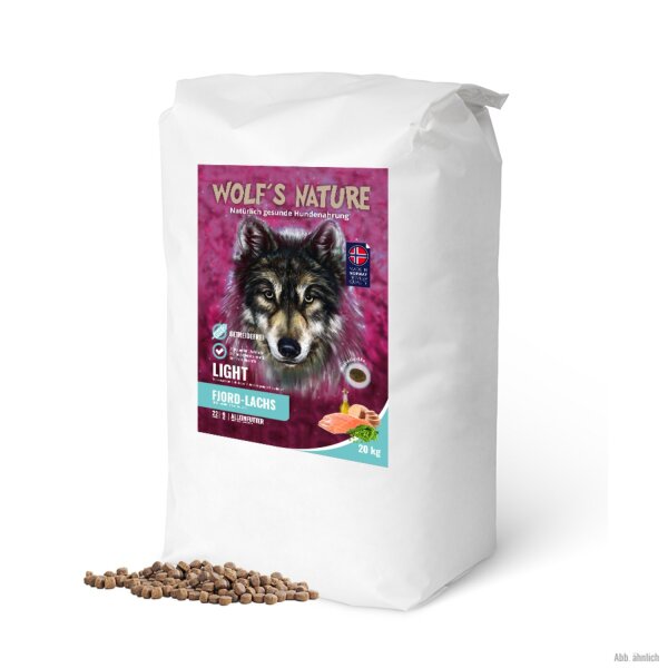 Wolfs Nature Light/Senior Fjord-Lachs 20 kg