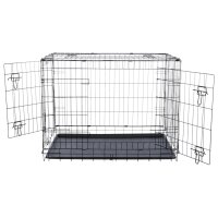 TRIXIE Hundebox Home schwarz M: 78 x 62 x 55 cm