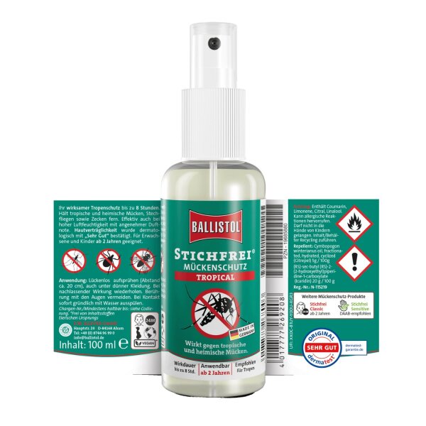 BALLISTOL Stichfrei Tropical Pump-Spray, 100 ml