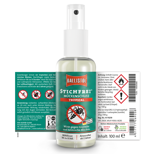 BALLISTOL Stichfrei Tropical Pump-Spray, 100 ml