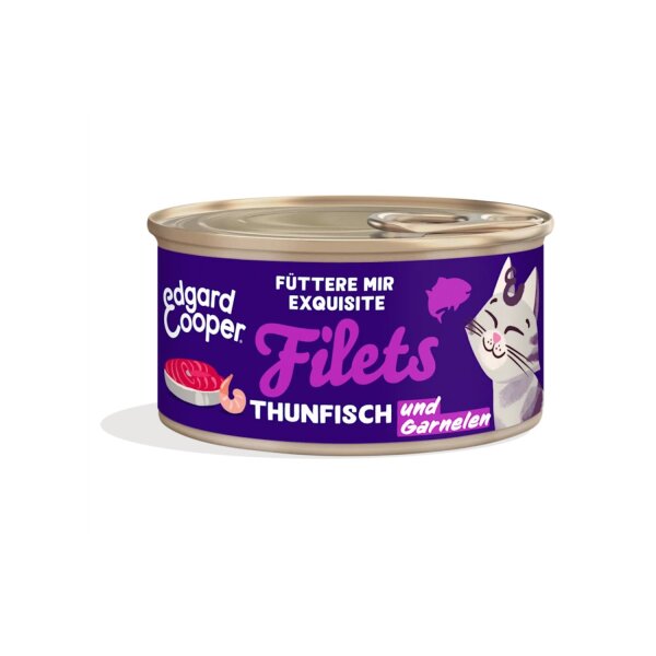 Edgard & Cooper Nassfutter Filets Thunfisch & Garnele