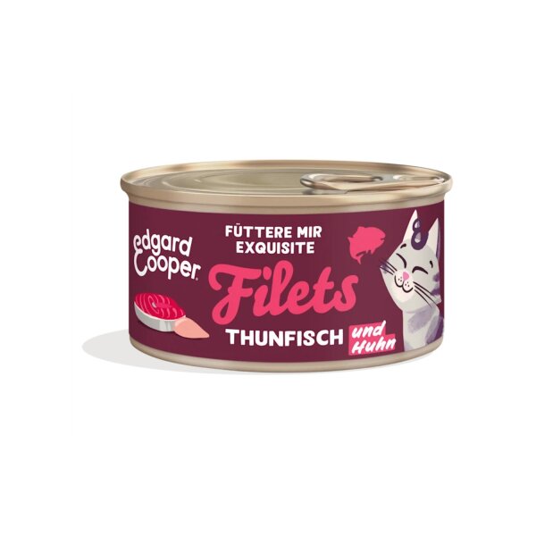Edgard & Cooper Nassfutter Filets Thunfisch & Huhn