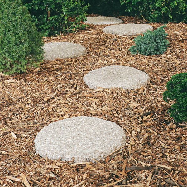 AC Pots Trittstein rund hellgrau Ø 35 x 5 cm