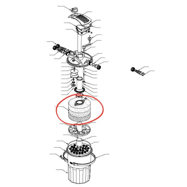 OSAGA Ersatzschwamm Set für Druckfilter ODF-15000