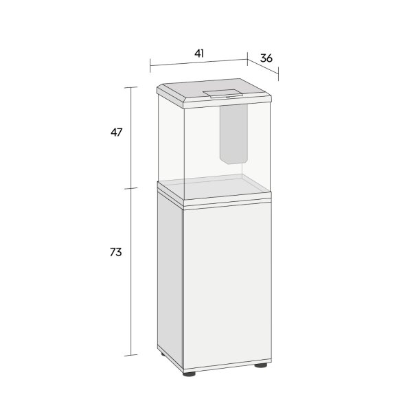 JUWEL Unterschrank SBX  Vio Cube 54 schwarz