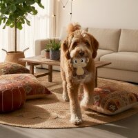 BUDDY. Hundespielzeug aus Leder "Affe"