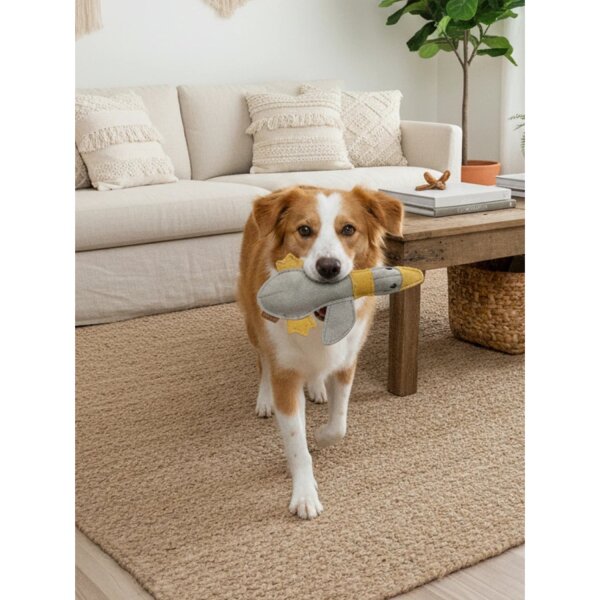 BUDDY. Hundespielzeug aus Leder "Große Ente"