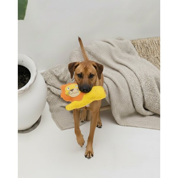 BUDDY. Hundespielzeug aus Leder "Löwe"