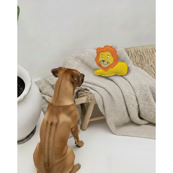 BUDDY. Hundespielzeug aus Leder "Löwe"
