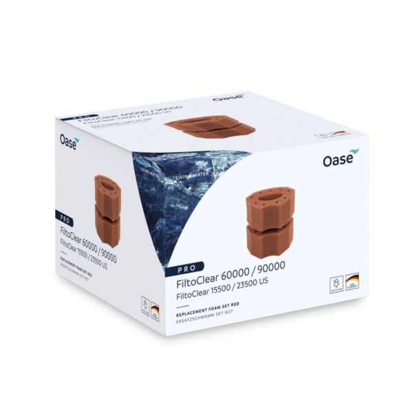 Oase Ersatzschwamm Set für FiltoClear 60/90000 rot