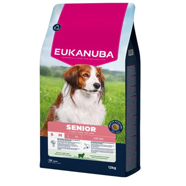 Eukanuba Senior S/M Lamm 12 kg