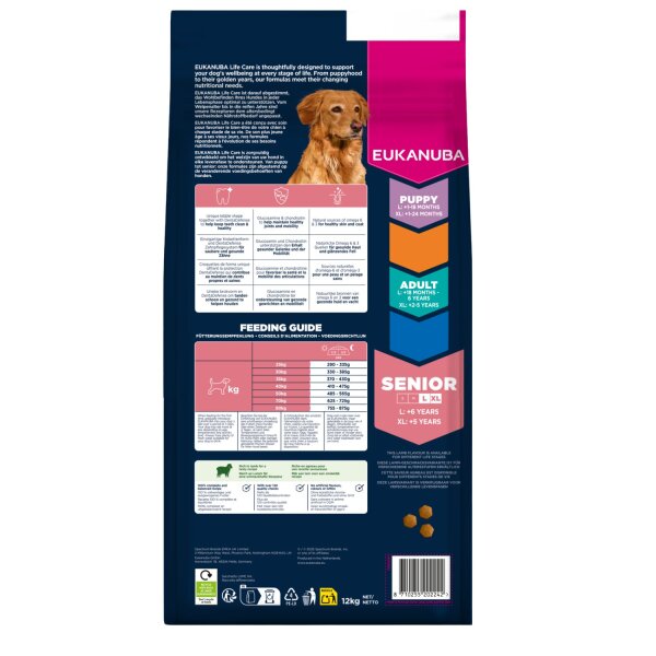 Eukanuba Senior Lamm Large 12 kg