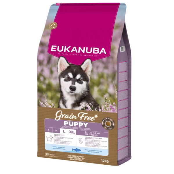 Eukanuba Grain Free Puppy Seefisch Large 12 kg
