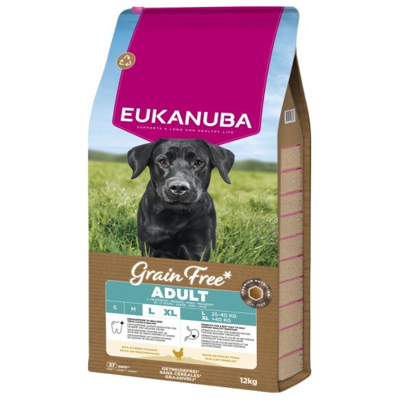 Eukanuba Grain Free Adult Huhn Large 12 kg