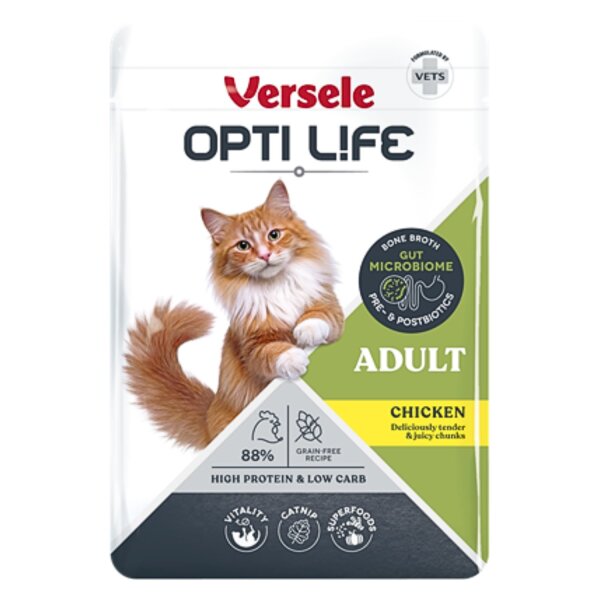Versele-Laga Opti Life Adult Chicken Chunks in Broth 24 x 85 g