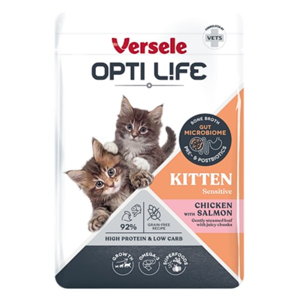 Versele-Laga Opti Life Kitten Salmon & Chicken Loaf 24 x 85 g